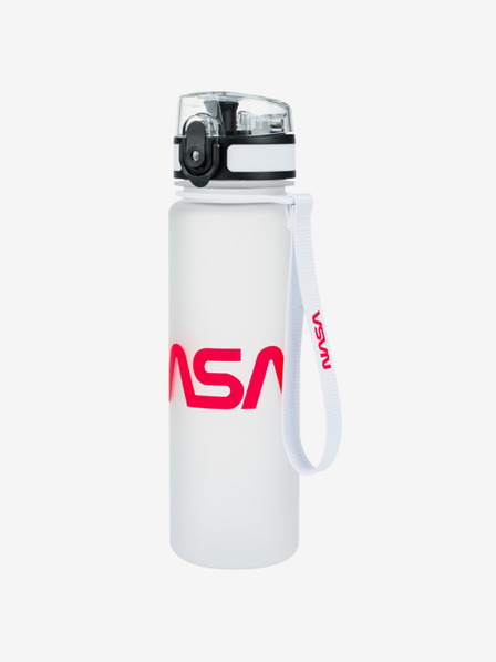 BAAGL  Fehér tritán ivópalack nasa, 500 ml Baagl