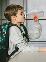 BAAGL  Fehér tritán ivópalack nasa, 500 ml Baagl