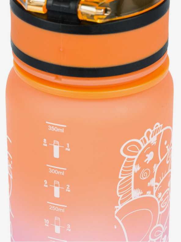 BAAGL  Narancssárga Tritan ivópalack Gradient Animals, 350 ml Baagl