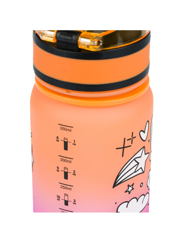 BAAGL  Narancssárga tritán gradiens ivópalack egyszarvú, 350 ml Baagl