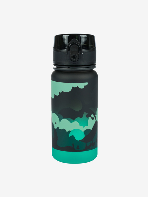 BAAGL  Fekete tritán ivópalack gradiens sárkány, 350 ml Baagl