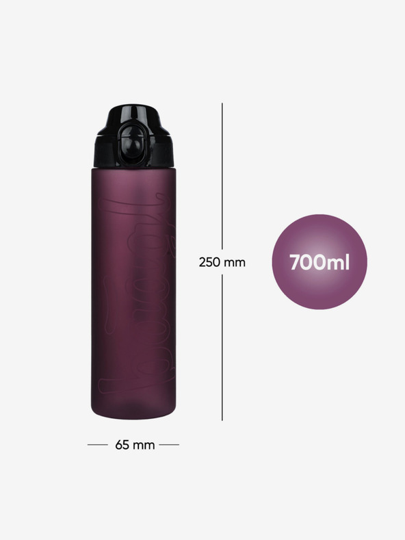 BAAGL  Piros tritán ivópalack rubin, 700 ml Baagl
