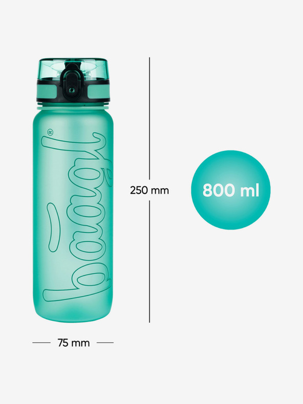 BAAGL  Zöld tritan ivópalack zöld, 800 ml Baagl