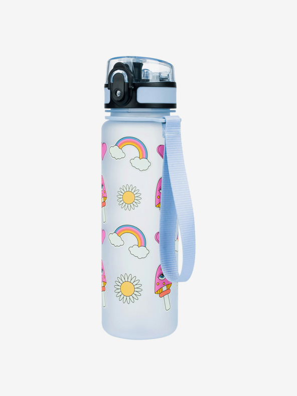 BAAGL  Kék tritán ivópalack hippi, 500 ml Baagl