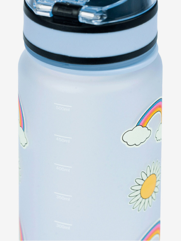BAAGL  Kék tritán ivópalack hippi, 500 ml Baagl