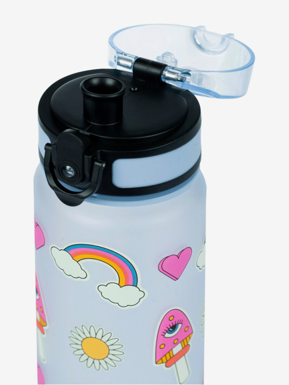 BAAGL  Kék tritán ivópalack hippi, 500 ml Baagl