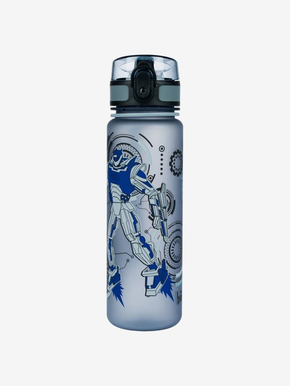 BAAGL  Szürke tritán ivópalack robotok, 500 ml Baagl