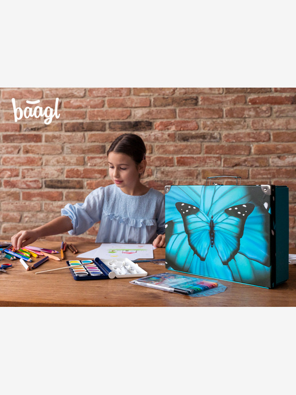 BAAGL  BAAGL Összecsukható iskolatáska Butterfly szerelvényekkel BAAGL