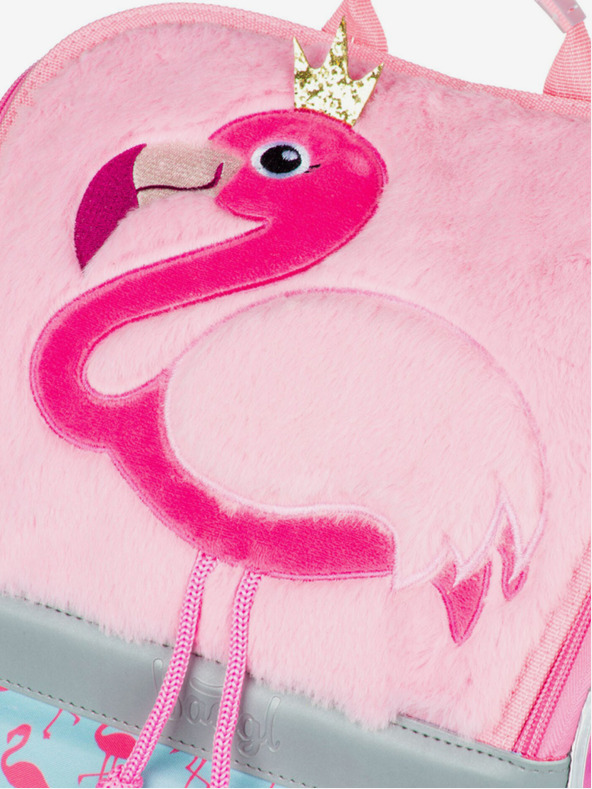 BAAGL  Rózsaszín Zippy Baagl Flamingó iskolatáska