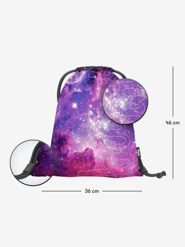 BAAGL  Lila 3 készlet skate galaxis: hátizsák, tolltartó, táska Baagl