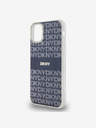DKNY PC/TPU ismétlődő mintás tonális csíkos Magsafe hátlap iPhone 11 kék DKNY DKNY