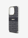 DKNY PC/TPU ismétlődő mintás tonális csíkos Magsafe hátlap az iPhone 13 Pro Max fekete DKNY számára