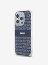 DKNY PC/TPU ismétlődő mintás tonális csíkos Magsafe hátlap iPhone 15 Pro Max készülékhez kék DKNY
