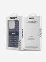 DKNY PC/TPU ismétlődő mintás tonális csíkos Magsafe hátlap iPhone 15 Pro Max készülékhez kék DKNY