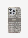DKNY PC/TPU ismétlődő mintás, tónusos csíkos Magsafe hátlap iPhone 14 Pro Max bézs DKNY számára