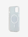 DKNY PC/TPU ismétlődő mintás, tónusos csíkos Magsafe hátlap iPhone 14 készülékhez Fekete DKNY