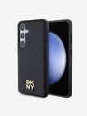 DKNY DKNY PU bőr Ismétlődő mintás Stack Logo Magsafe hátlap Samsung Galaxy S24+ fekete