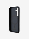 DKNY DKNY PU bőr Ismétlődő mintás Stack Logo Magsafe hátlap Samsung Galaxy S24+ fekete