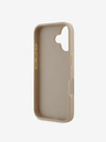 DKNY DKNY PU bőr kockás mintás és csíkos hátlapi borító iPhone 16 rózsaszínhez