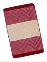 Bellatex Fürdőszobai szőnyeg 60x100cm chevron bordó Bellatex Bellatex