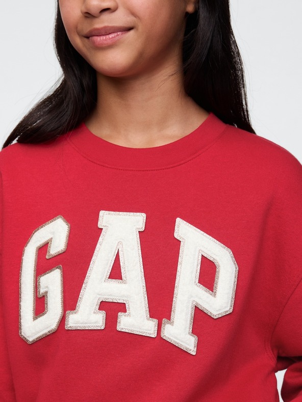 GAP Gyerek oversize pulóver logóval GAP