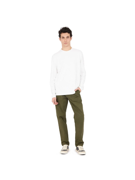 Guess Jeans Férfi fehér hosszú ujjú póló bazsarózsás nyomattal Guess jeans