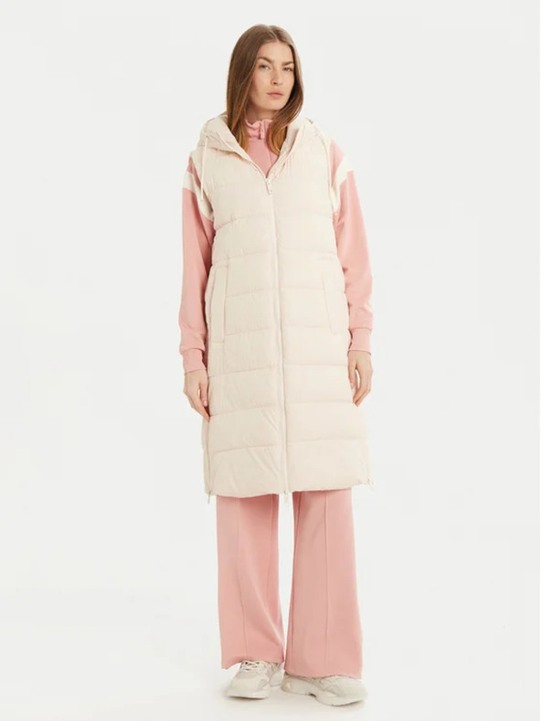 Guess Jeans Guess jeans fehér női pihés dzseki