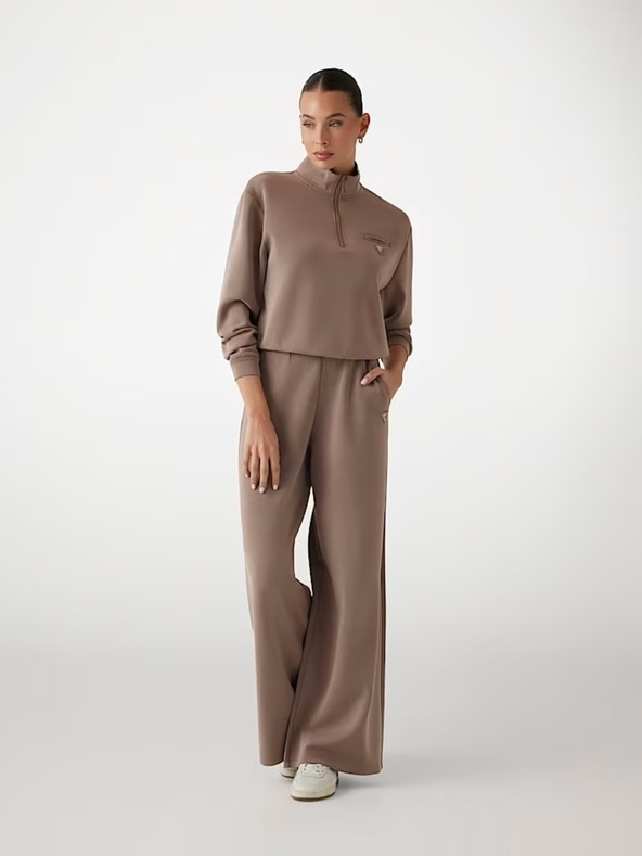 Guess Jeans Guess jeans női barna széles szárú melegítőnadrág