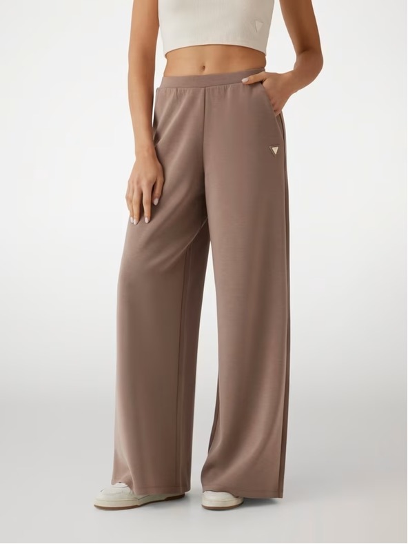 Guess Jeans Guess jeans női barna széles szárú melegítőnadrág