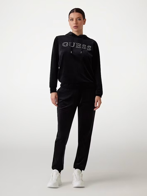 Guess Jeans Guess jeans női fekete jblk melegítőnadrág