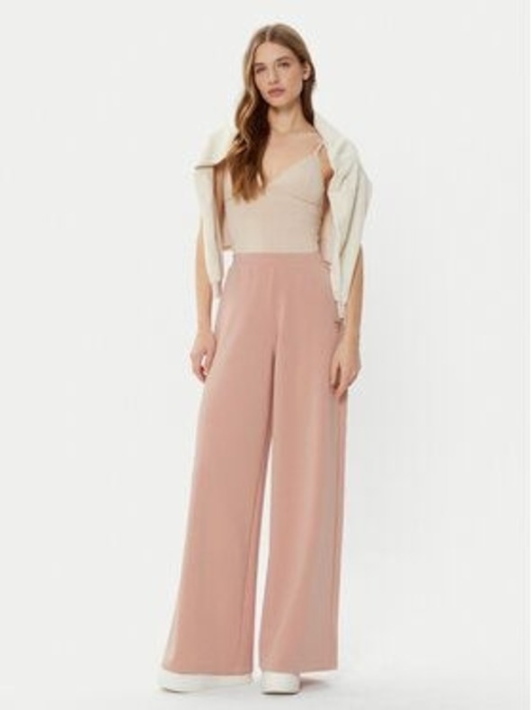 Guess Jeans Guess jeans női rózsaszín széles szárú melegítőnadrág