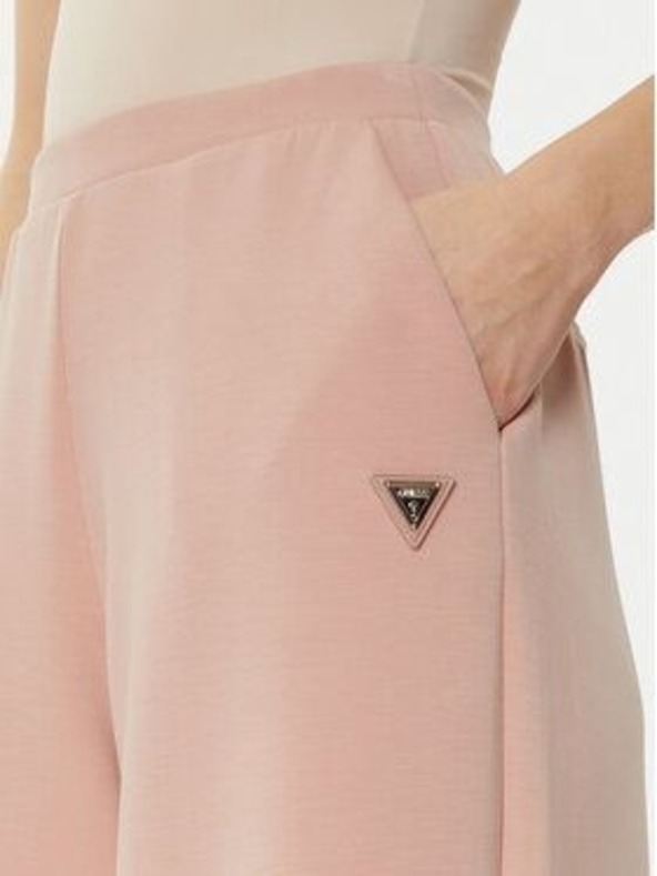 Guess Jeans Guess jeans női rózsaszín széles szárú melegítőnadrág