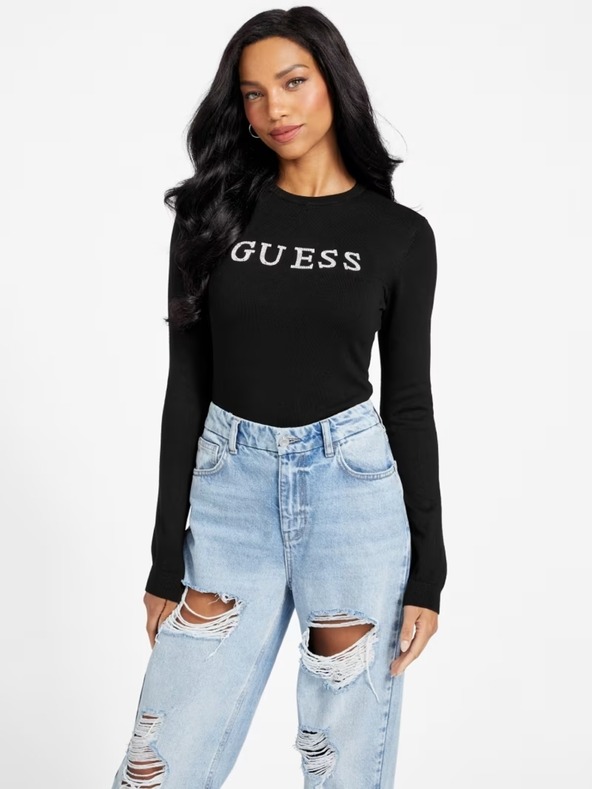 Guess Jeans Guess Jeans női fekete pulóver