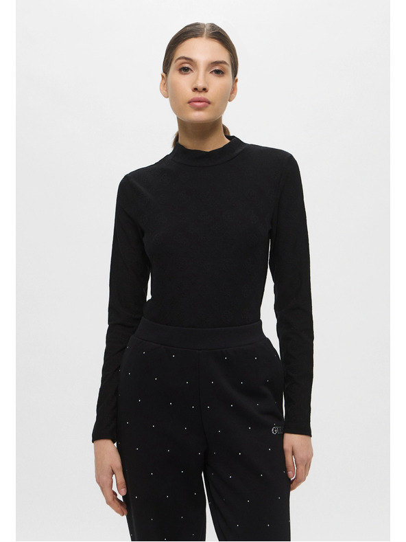 Guess Jeans Fekete hosszú ujjú Hess Guess farmer női póló