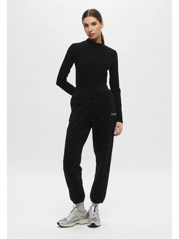 Guess Jeans Fekete hosszú ujjú Hess Guess farmer női póló