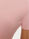 Guess Jeans Rózsaszín bordázott G6J8 Guess farmer női póló