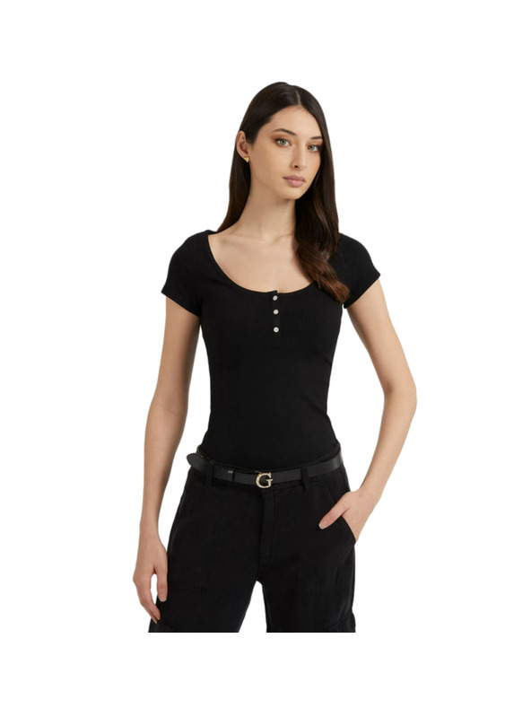 Guess Jeans Fekete gombos Guess farmer női póló