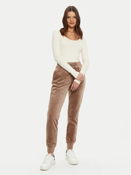 Guess Jeans Fehér Ecru Regular Fit Guess farmer női blúz
