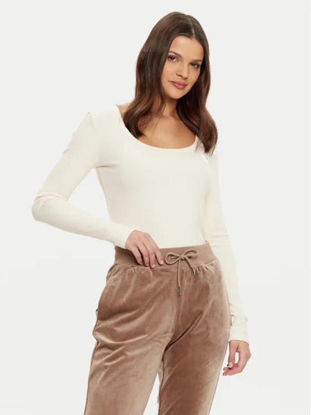 Guess Jeans Fehér Ecru Regular Fit Guess farmer női blúz
