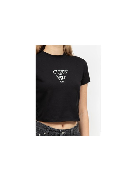Guess Jeans Fekete Guess farmer kcdh1 női crop top