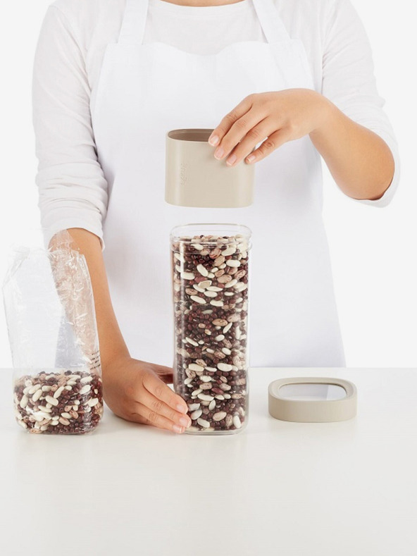 Lékué Három darabos készlet száraz élelmiszer-tároló tartályok világoskék színben Lékué Flip Storage Set