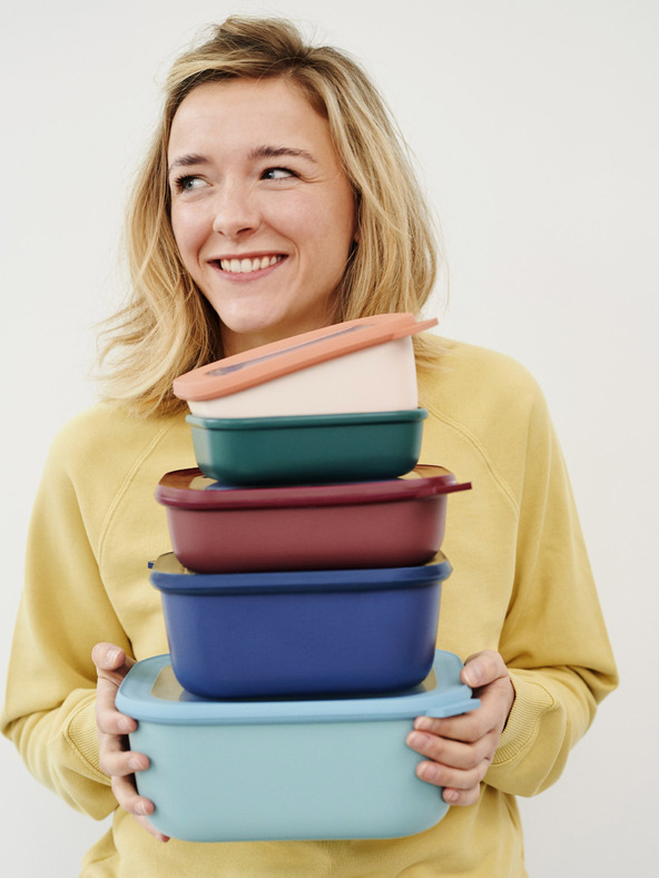 Mepal Világoszöld Mepal Cirqula téglalap alakú 1500 ml-es tálka