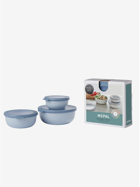 Mepal Három darabos világoskék Mepal Cirqula tálkészlet 350+750+1250 ml