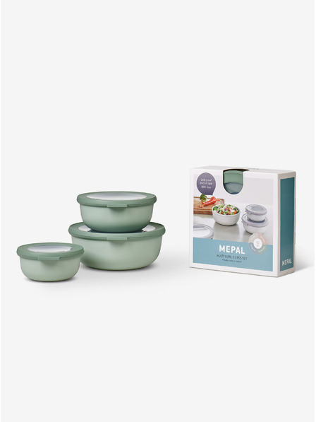 Mepal Három darabos világoszöld Mepal Cirqula tálkészlet 350+750+1250 ml