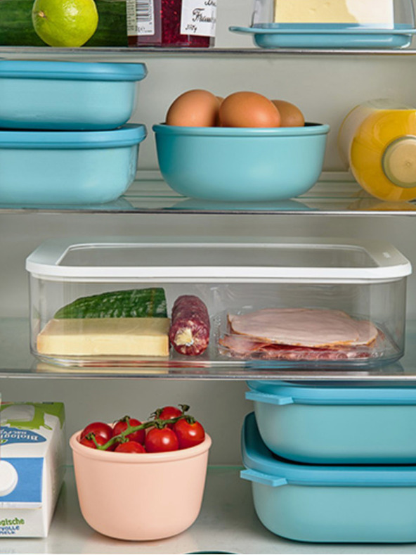 Mepal Világoskék Mepal Cirqula Rectangular tál szett 750 + 1500 + 3000 ml