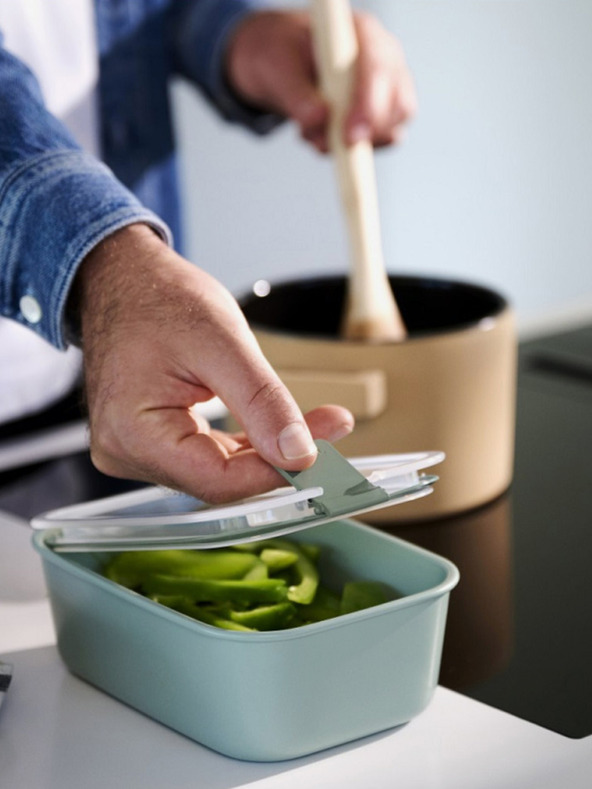 Mepal Három élelmiszer-tároló dobozból álló készlet világoszöld színben Mepal EasyClip 2x450 + 1000 ml