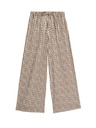 Marks & Spencer Geometriai mintás széles szárú nadrágszoknya Marks & Spencer barna