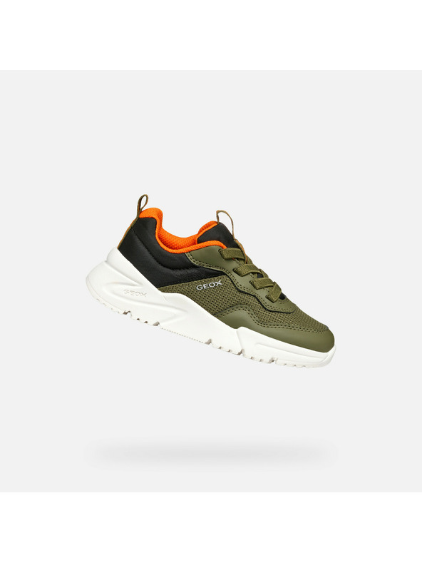 Geox Khaki Geox Loftus fiú tornacipő