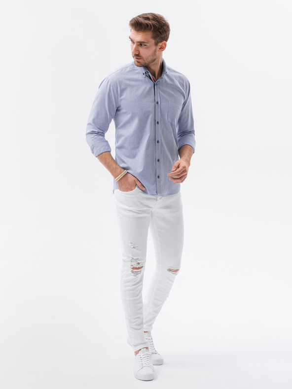 Ombre Clothing Világoskék férfi ing Ombre Clothing K643