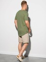 Ombre Clothing Sötétzöld férfi póló Ombre Clothing S1387 felirattal